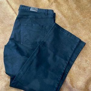 Size 36 waist and 32 length comfortable stretchy black jeans